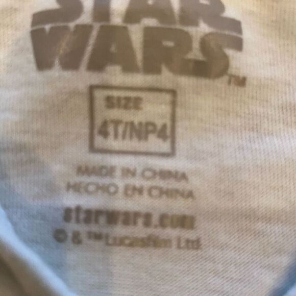 Star Wars The Child Bundle 3 Piece Long Sleeve Hoodie w shorts 4T Short Sleeve T - Picture 7 of 16